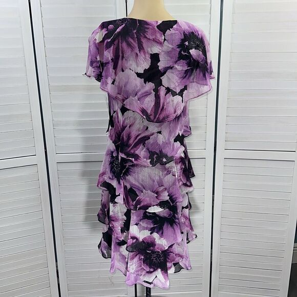 SLNY Dress Size 8 Cocktail Floral Sleeveless NWT - Picture 7 of 14